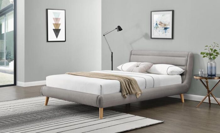 ELANDA 140cm łóżko jasny popiel (2p=1szt)